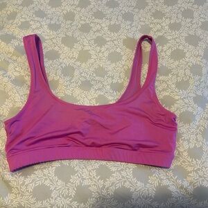 SKIMS size large pink swim top. Excellent used condition.